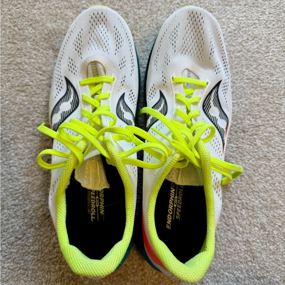 Saucony Other - Saucony White Neon Yellow Black Men’s Athletic Running Shoes